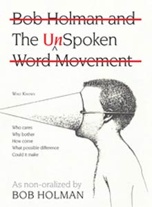 cover art of Bob Holman's The Unspoken